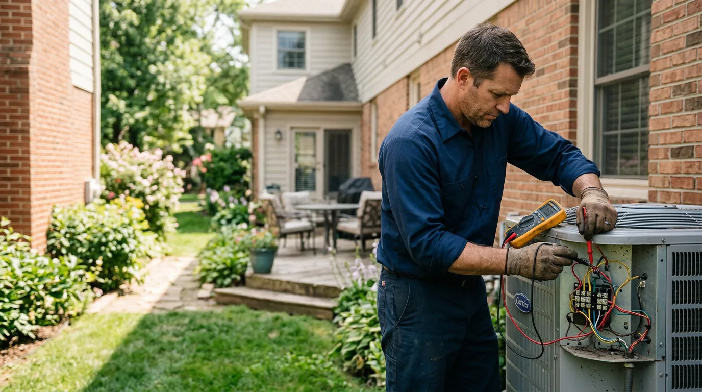 HVAC technician working near Dawson, NE